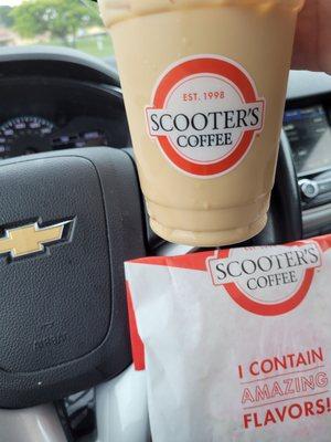 Small Iced Latte and Courage Cookie