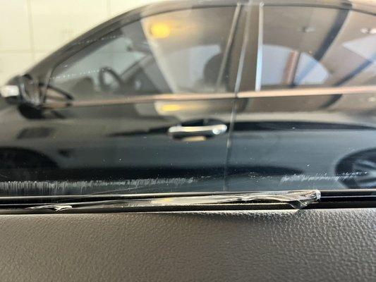 Car tinting issue. Film came off.