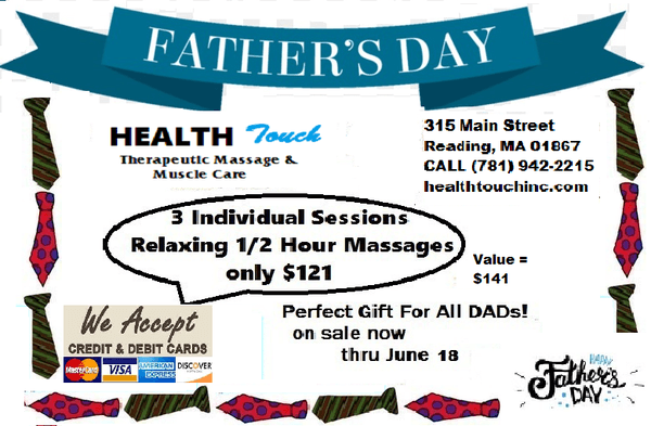 Fathers Day Special on sale through June 18, 2023 valued at $141 - 3 bundled individual 1/2 hour sessions for your favorite Dads!