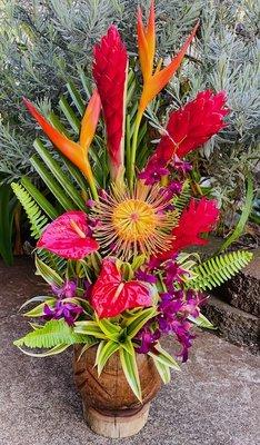 Coco Arrangement
 In carved coconut