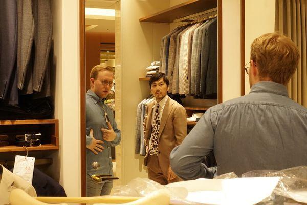 Working with the team at Ring Jacket Ginza 6