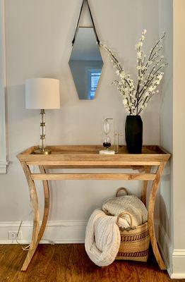 Entryway console table