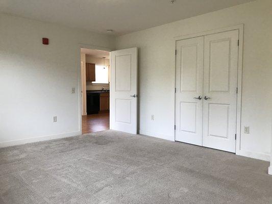 Large bedroom in 2nd floor corner unit.