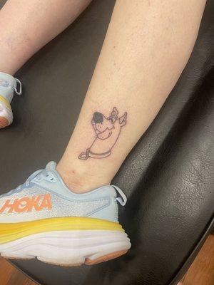 Fun Scooby tattoo