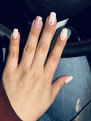 Color gel on real nails