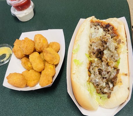 Philly Cheese and Corn Nuggets