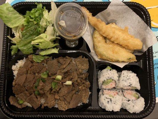 Beef bento box ($7.99)