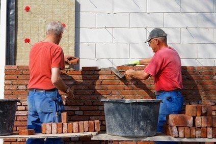 Brick Laying on Exterior Home and Businesses by Kettering Kustom Masonry.