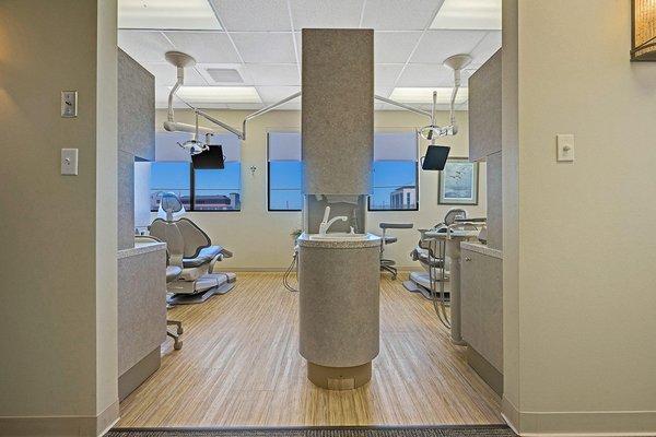 Green Gregson Family Dentistry treatment rooms.