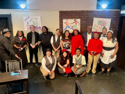 Cast from the Feb. 2024 play about the life of the great Poet/Playwright, Langston Hughes.