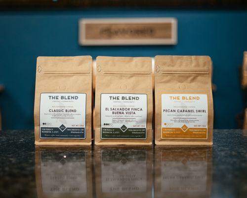 The Blend offers multiple kinds of whole bean coffee for brewing at home