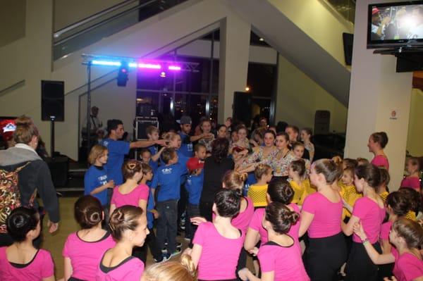 The lively dancers of CMC perform at a Monsters game. So much fun!