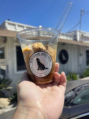 Salted caramel gelato affogato