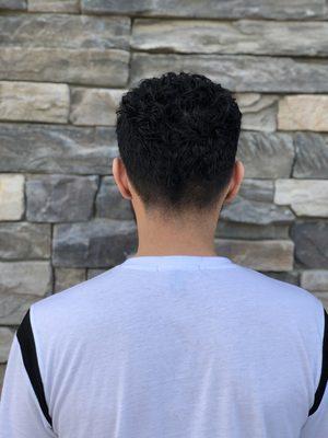 Men's haircut tapered