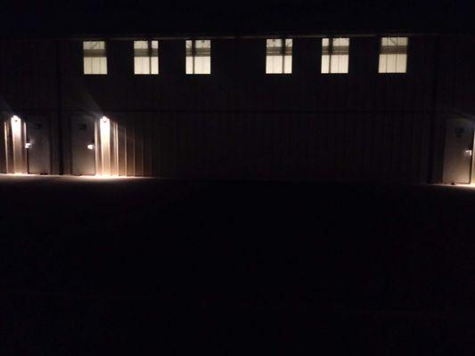 Aircraft/Auto Detail Hanger At Night