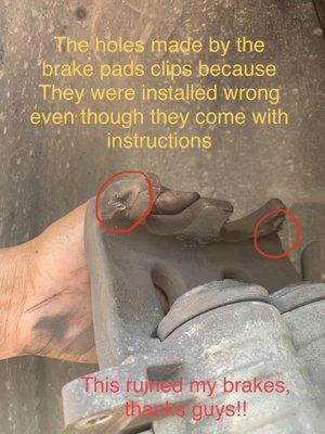 The stupid rookie mistake they made with my brakes! I can't phantom how these guys make such a dumb mistake.....