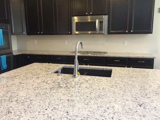 We used Precision to install new granite countertops in our new home.