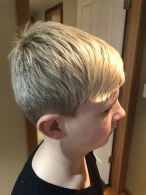 My sons fresh cut