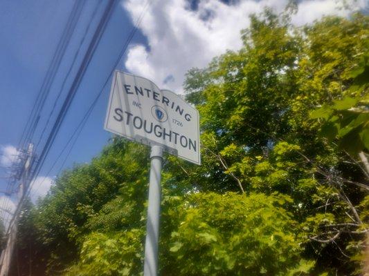 Entering Stoughton, Stoughton/Easton line