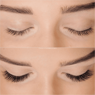 Before & After Volume Lashes