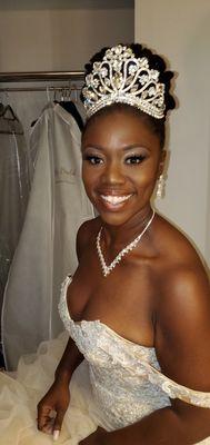 Bridal makeup.