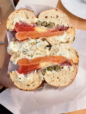 Nova Lox Sandwich