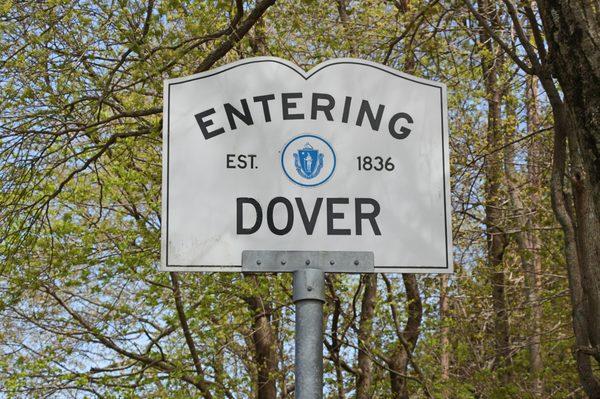 Entering Dover from Medfield.