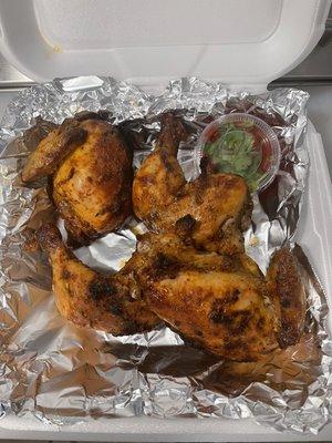 Chicken charcoal bbq