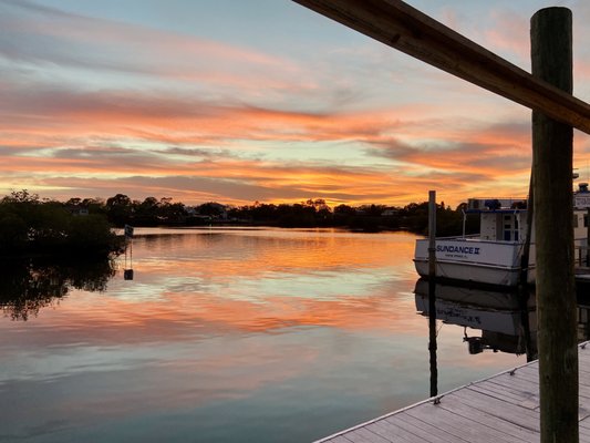 Absolutely stunning sunset from the dock area