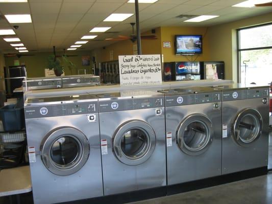 Large capacity washers, flat screen TV's and WI-FI