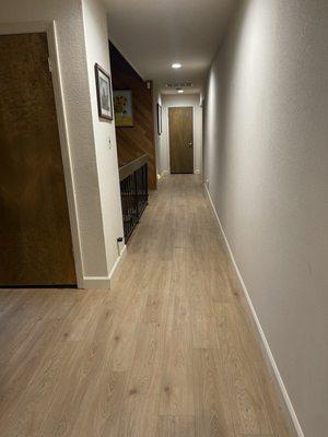 New LVP flooring in hallway