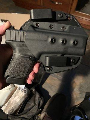 Glock 30 best retention but easy to pull sit very well and isn't printable