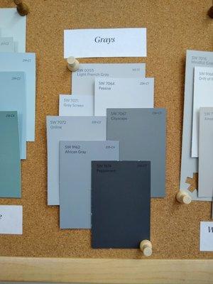 Popular grays.