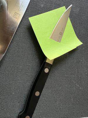 Zwilling Pro 4" paring knife. Razor sharp!