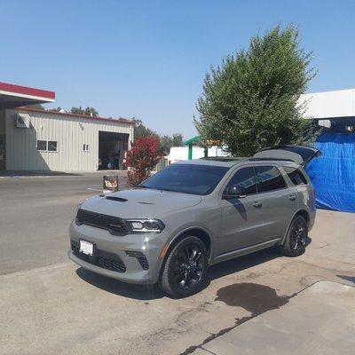 Now that this car is tinted it really makes that gray standout