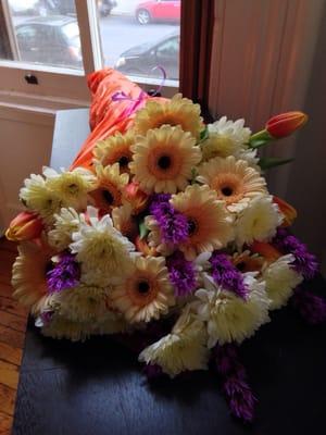 Cheery floral bouquet - $28