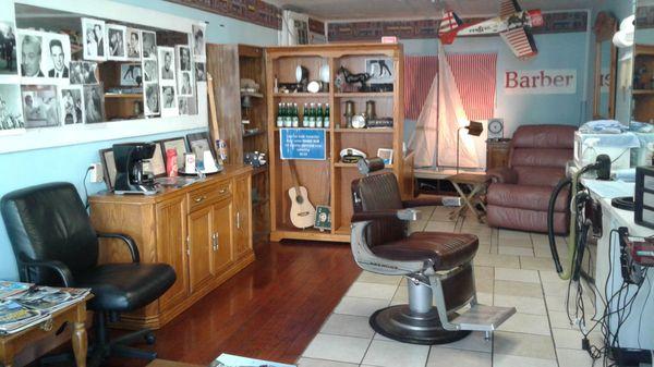 Inside "A Real Barbershop"