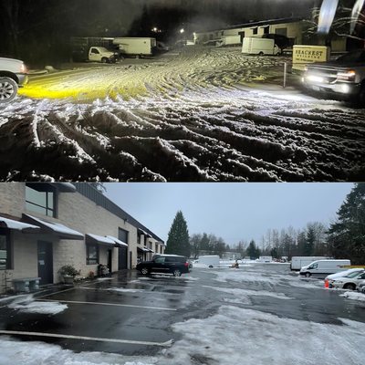 Before & After PICTURE OF SNOW REMOVAL