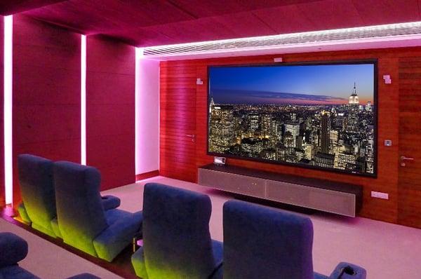 Incredible home theater. All components and installation available from Omega Media Solutions LLC.