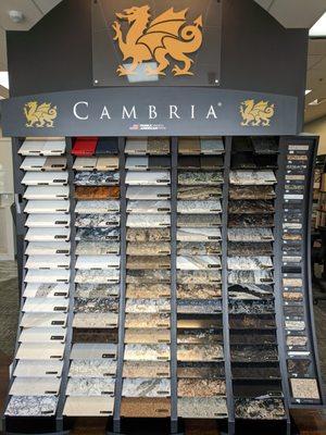 Cambria quartz available in over 100 colors!