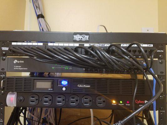 Small Network Rack, for a small office.