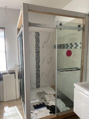 glass bathroom