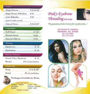 Pinks Eyebrow Threading Salon