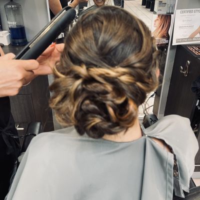 Special occasion hair style