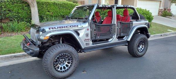 2021 Jeep Robicon with awesome new leather seats.