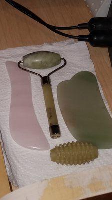 Gua Sha tools, for an added service for pain and inflammation of joints and muscles .