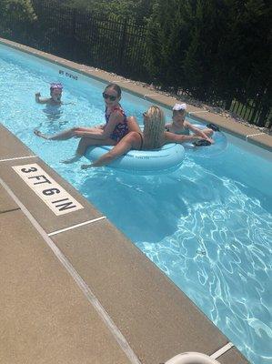 Lazy river at the Sunset Hills Community Center pool in/near Watson Trails park.