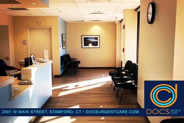 Reception and Waiting Area at DOCS Urgent Care, 2001 W Main Street, Stamford, Connecticut