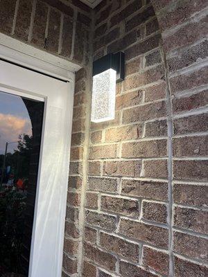 Outside light install