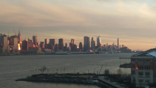 Early evening skyline view from the 5th floor